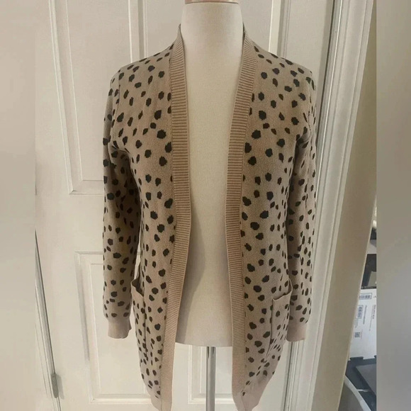 Leopard Print Cardigan- size S - Picture 1 of 5